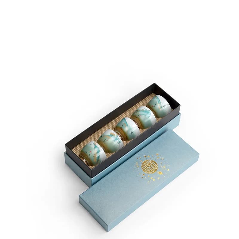 Coarse Ceramic Master Cup Gift Box Outdoor Travel Ceramic Tea Cup Kung Fu Tea Cup Household Tea Making Cup